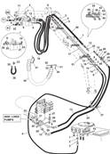 Harvester head, hydraulic lines 9991923S2