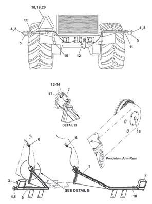 Road lighting kit, mounting 9992242