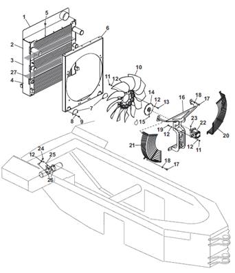 Hydraulic cooling, assembly 9992485