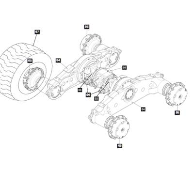 Bogie, brake cylinder 9992512