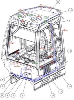 7000 seat, armrests 9992586