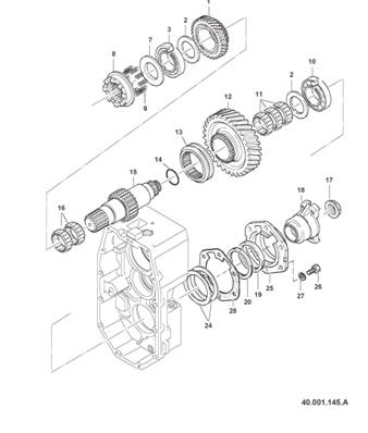 Transmission box, assembly 99929209