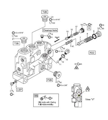 Hydraulic distributor, assembly 99929314