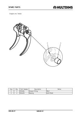 Grapple arm, female 068048201