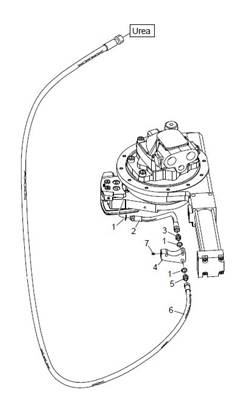 Stump treatment hose kit for saw unit SuperCut 100 LM033033