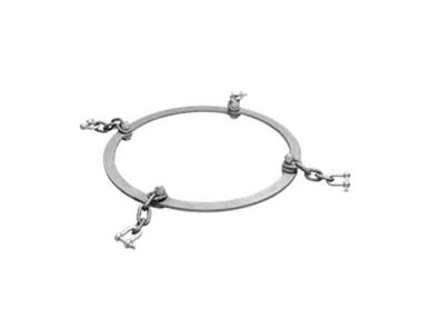 Pair of chain attachment rings on 28.5'' rim Olofsfors 635-285000