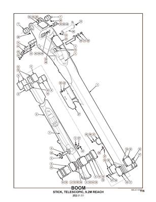 Boom, Telescopic, 9.2m reach 2520152