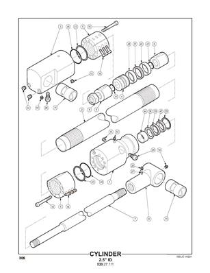Cylinder, telescopic boom, 10m 52027112
