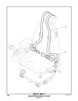 Seat Belt, Non-Retractable, 4 Point 7065001