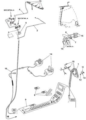 Cabin harness, mounting 9901330