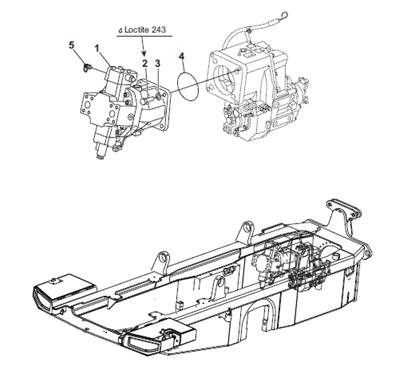 Hydraulic motor, assembly 9902912