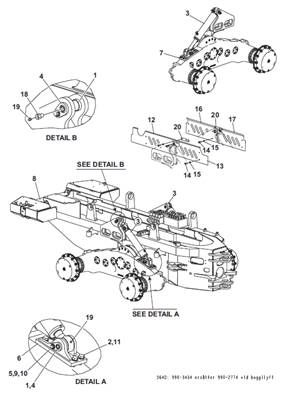 Bogie lift, assembly 9903395