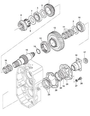 Gearbox input shaft ECO 19 9990048