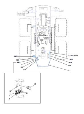 Filling pump harness, assembly 9991214