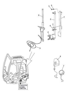 Electronic compass, mounting 9991789