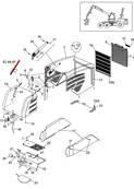Hood guard, mounting 9992029