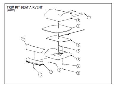 Seat 7000 MEDIUM, assembly 9992148