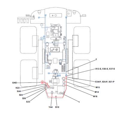 Hydraulic reservoir harness, assembly 9992376