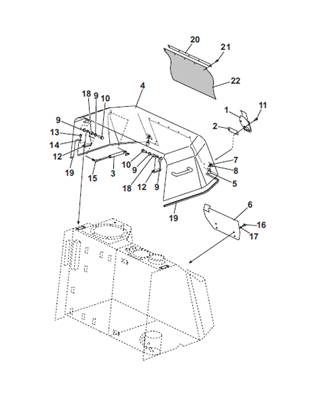 Fuel tank guards, mounting 9992504