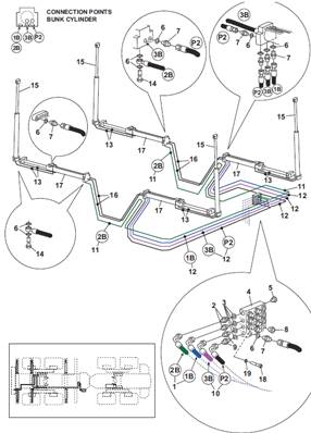 Hydraulic cradles, assembly 9992657