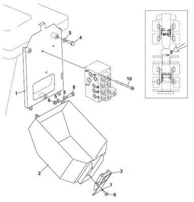 Cradle hydraulic valve protection, assembly 9992664