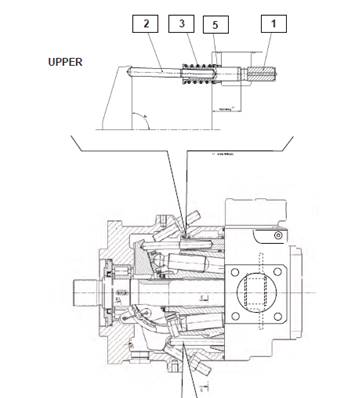 Harvesting head hydraulic pump, control valve 9992755