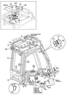 Cabin harness, mounting 9992768S2