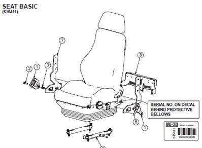 Seat 7000 MEDIUM, assembly 9992841
