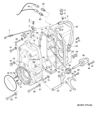 Transmission box, assembly 99929204S2
