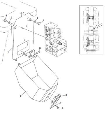 Cradle hydraulic valve protection, assembly 99929265GR