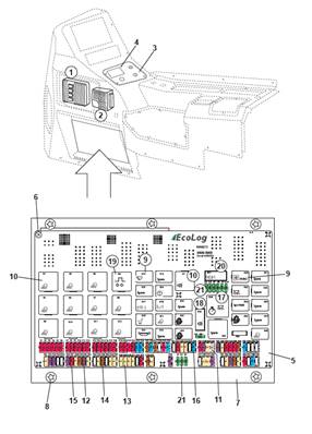 Fuse panel, assembly 9992926