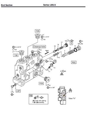 Hydraulic distributor, assembly 99929348