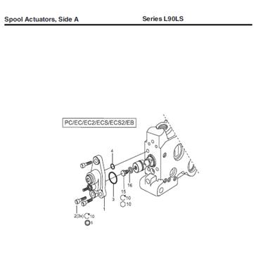 L90-LS Hydraulic Distributor Assembly 99929363