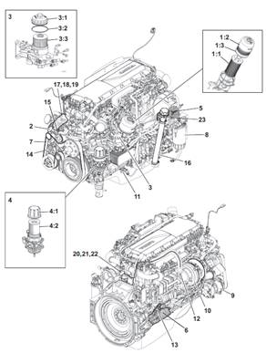 VOLVO PENTA TAD871VE engine, assembly 99929489