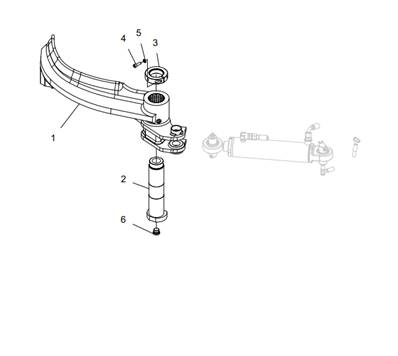 Lower delimbing knife, processor LM043534