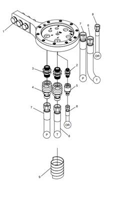 Hose holder, molded felling link LM043581