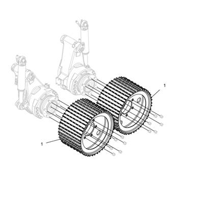 Feed rollers V-steel E LM043594