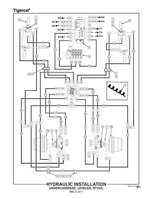 Hydraulic Installation Undercarriage, Leveler, R7163L 502232011