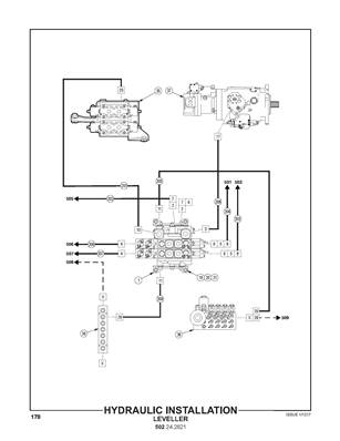 Hydraulic Installation, Leveller 502242821S2