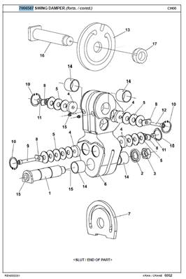 S100-45 rotator clevis, assembly 7006587