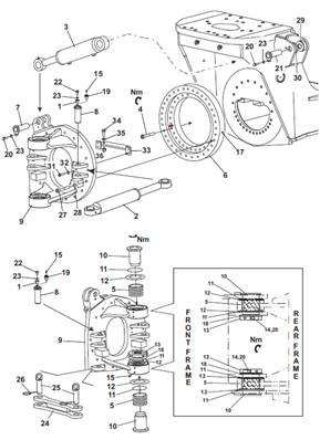 Articulation, assembly 9902956S2