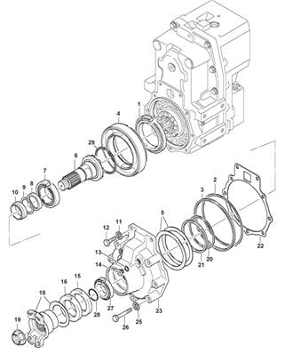 Gearbox output shaft ECO 19 9990049S2