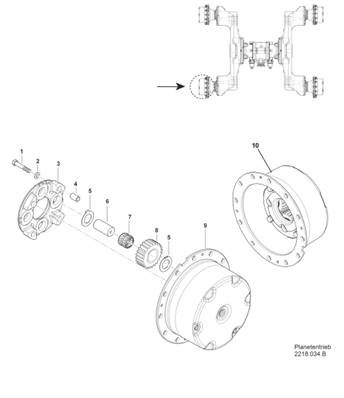 Bogie, reducer 9991291