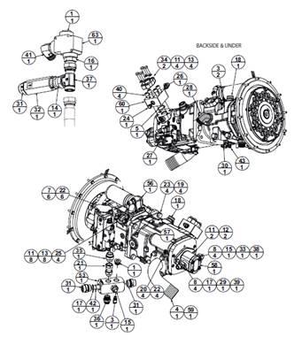 Transmission pump bracket, assembly 9991296S2