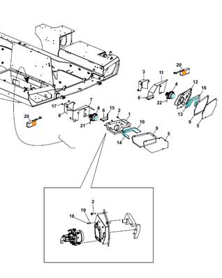 Work lights, assembly 9991348