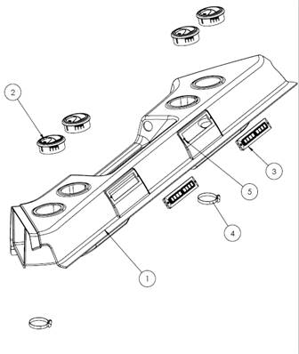 Assembly, rear panel 9991391
