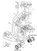 Rear drive motor, hydraulic lines 9992397S2
