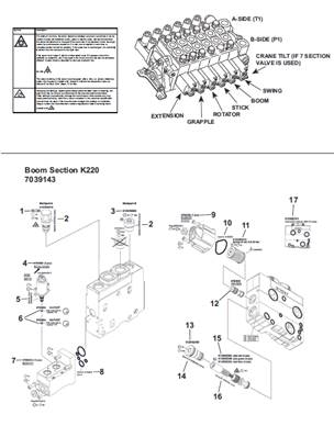 Crane distributor K220, assembly 9992541