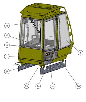 Cab, assembly 99929372
