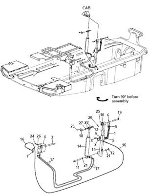Cabin tilt, mounting 9992986